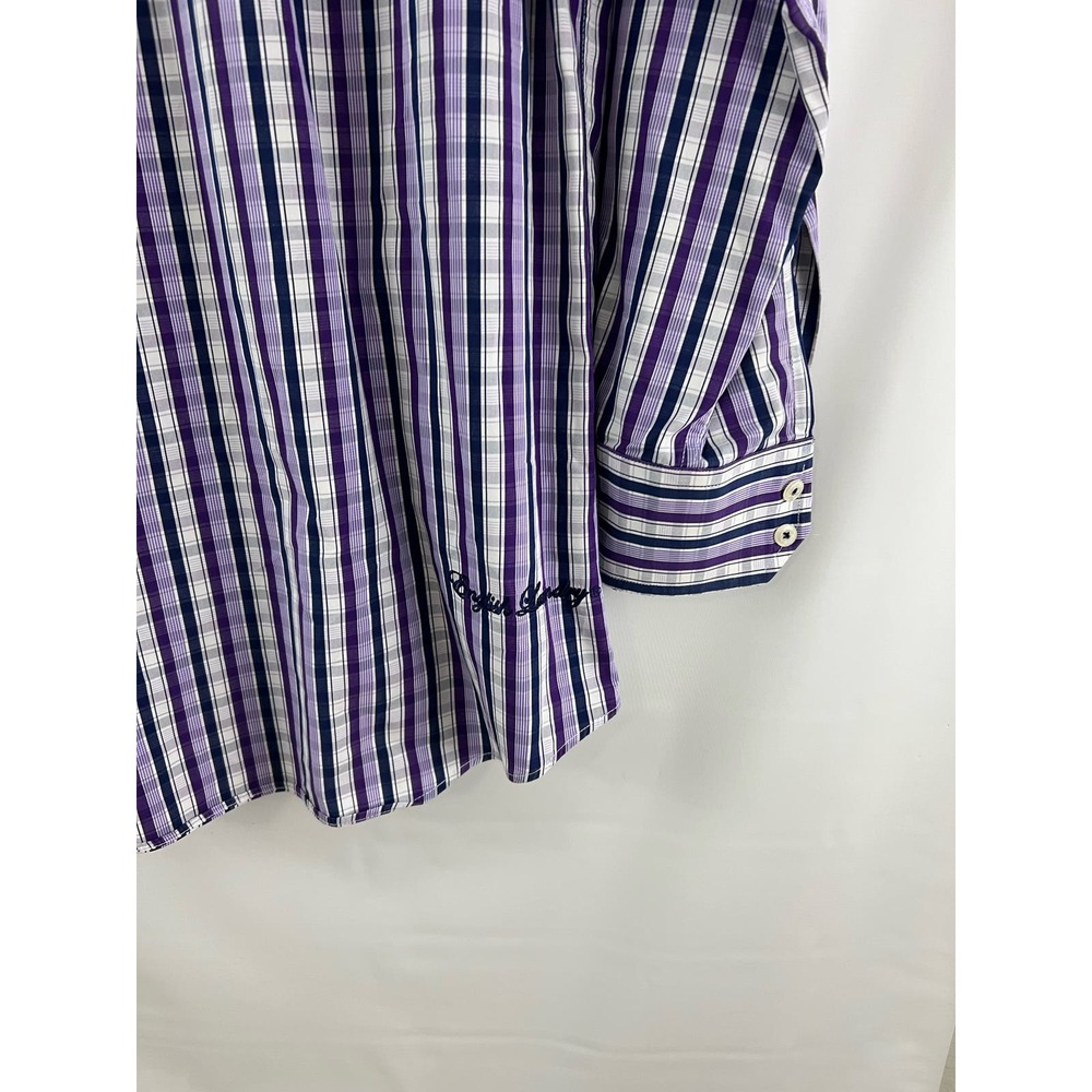 English Laundry Christopher Wicks Mens Shirt 100% Cotton Flip Cuff Sz 16 - Picture 7 of 7
